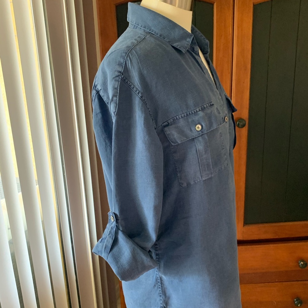 Tommy Bahama Chambray Linen Shirt - Picture 7 of 10
